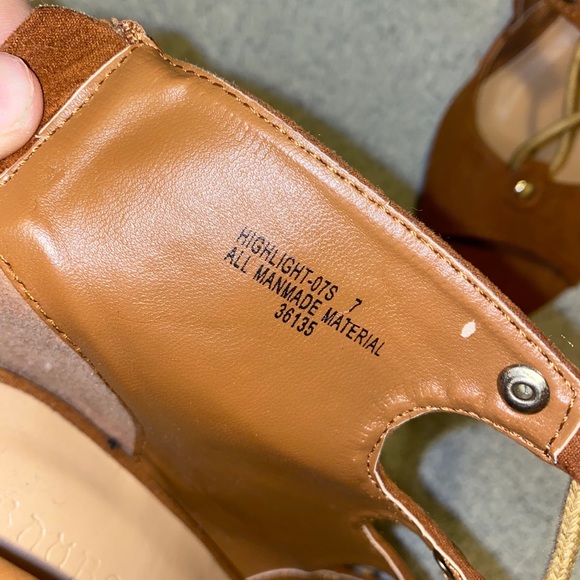 Like New Brown Suede Lace Up Bootie - Picture 3 of 3